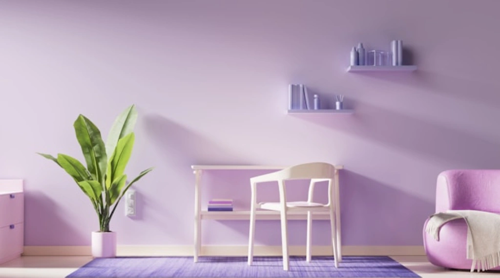 Cat Rumah Minimalis Warna Ungu Lavender