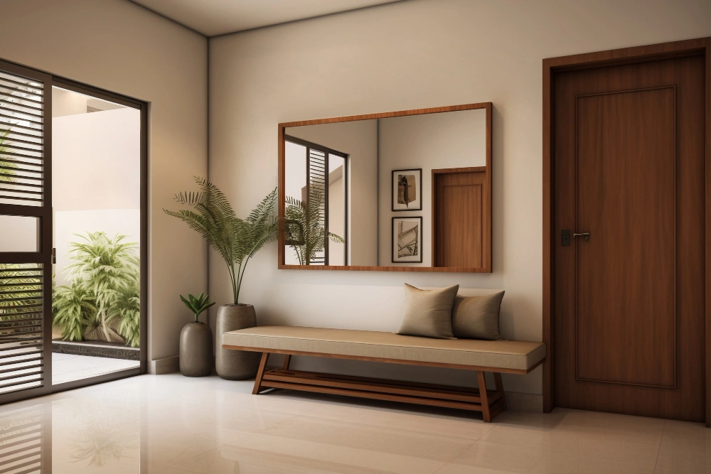 Cat Pintu Rumah Minimalis Cokelat Tua