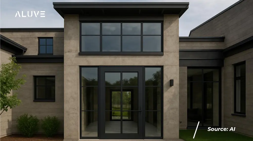 Desain Industrial Minimalis dengan Pintu Lipat