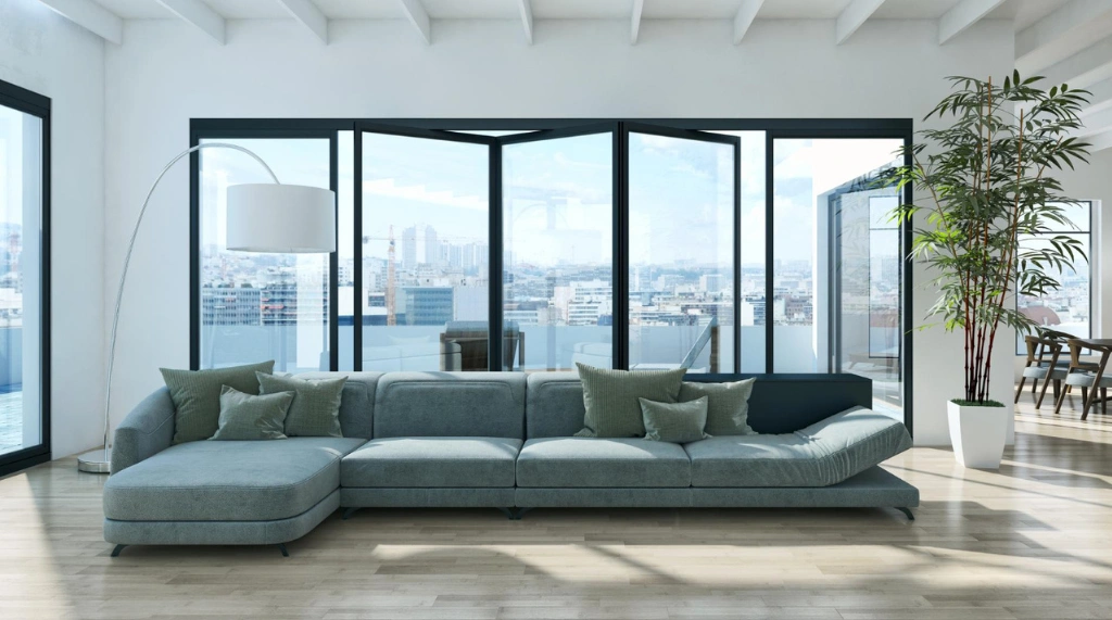 Interior Minimalis dengan Pintu Folding