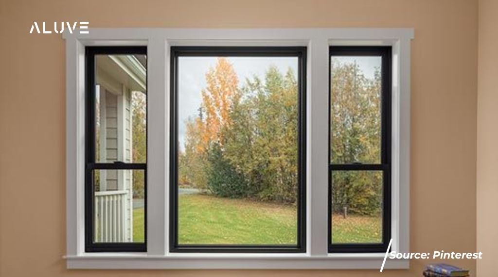 Jendela Aluminium Double Hung
