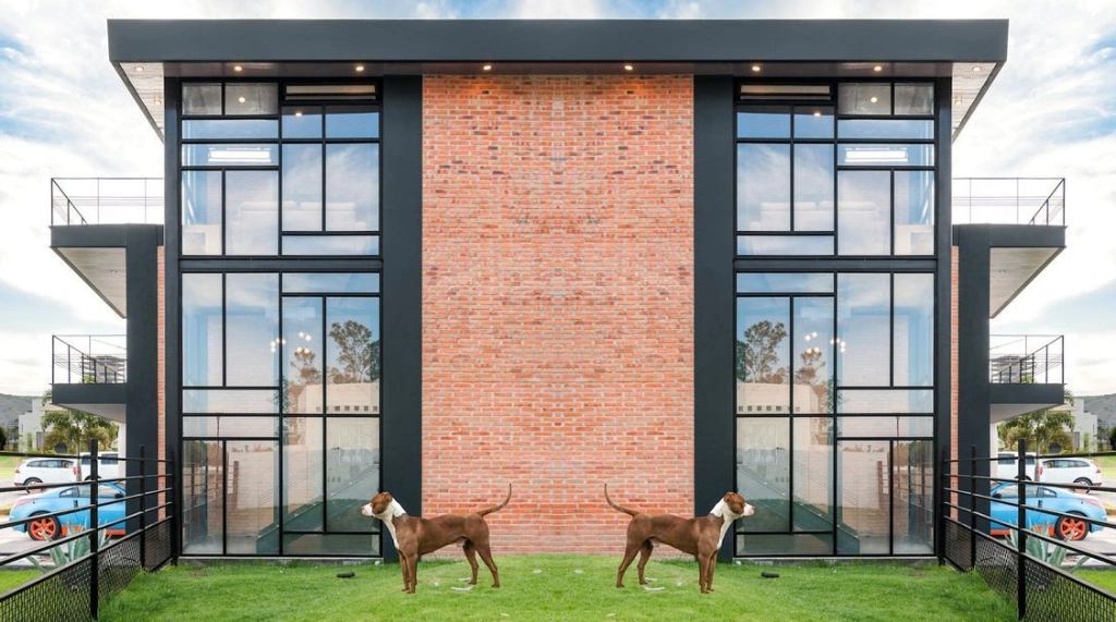 Jendela Kaca Mati Aluminium Asimetris