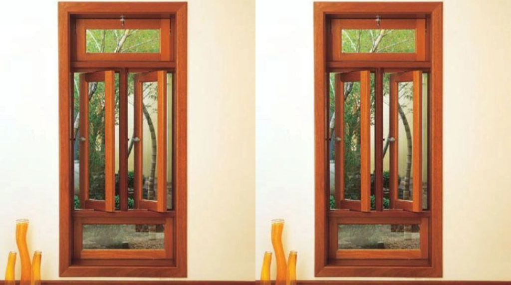 jendela minimalis kayu dengan ventilasi atas