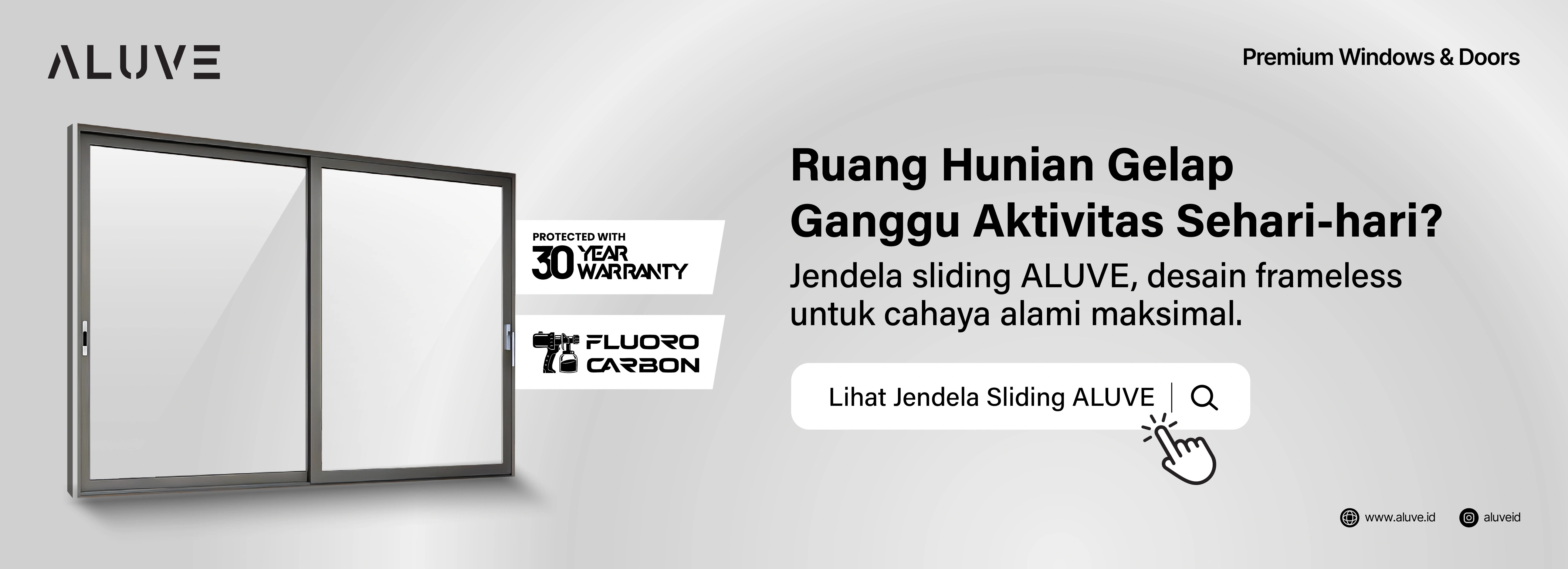 Temukan koleksi jendela sliding aluminium dari ALUVE