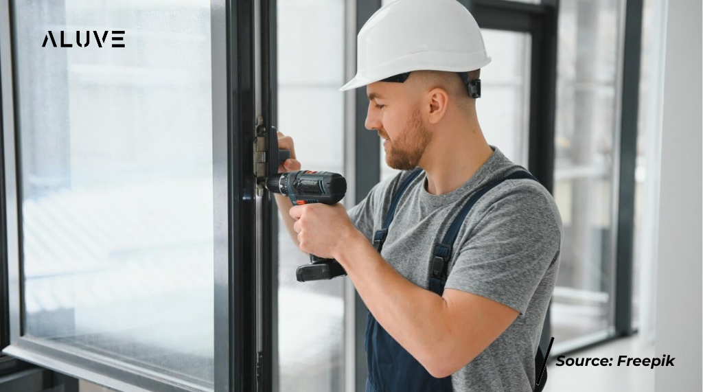 Periksa Mekanisme Penguncian Pintu Aluminium Kaca