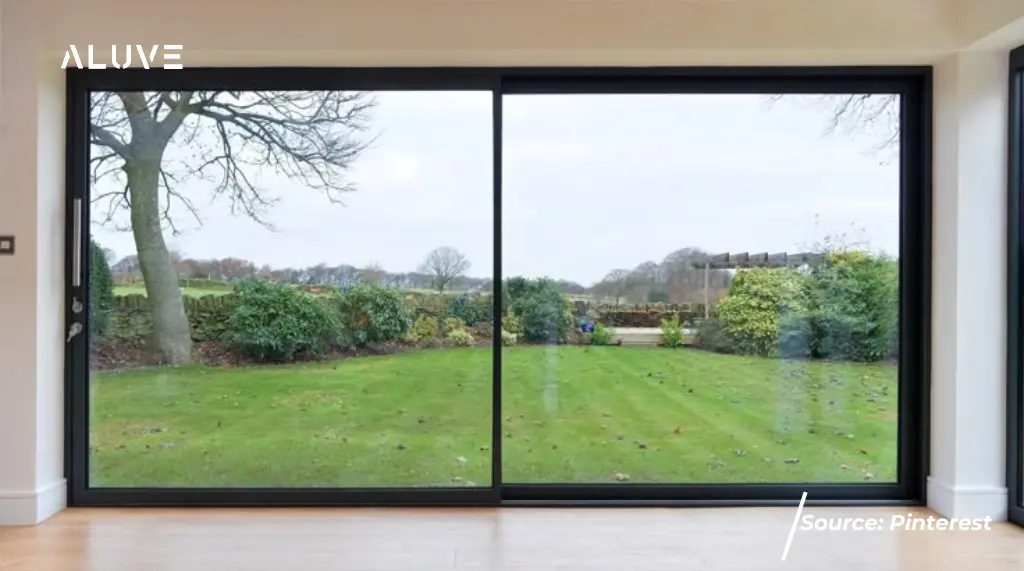Pintu Aluminium Sliding Minimalis dengan Tampilan Frameless Modern